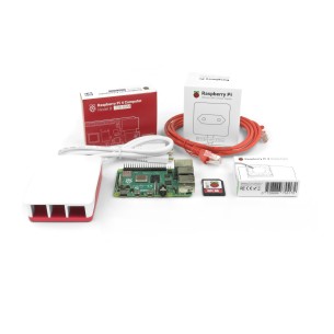 Raspberry Pi 4B 1GB starter kit with official accessories - white