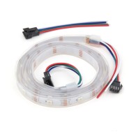 Waterproof IP67 RGB LED strip WS2815 1m (30 LED/m) white PCB