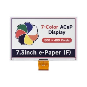 7.3inch e-Paper (F) - 7-kolorowy wyświetlacz e-Paper 7,3" 800x480