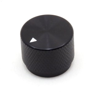 Aluminum knob for potentiometer 20x15mm (black)