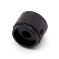 Aluminum knob for potentiometer 20x15mm (black)