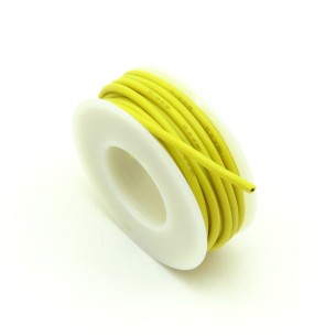 Single-core silicone cable 18AWG 4m yellow