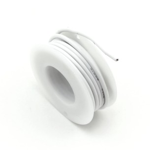 Single-core silicone cable 18AWG 4m white