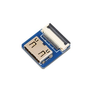 Mini HDMI Horizontal Adapter (B) - Mini HDMI Adapter (straight)