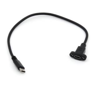 USB Type-C extension cable with 30cm panel mounting
