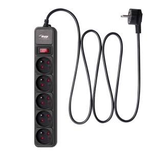 Surge Protector 5 French Sockets CEE 7/5 (Type E) 1.8 m