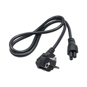 Power Cable for Notebook Akyga Clover CCA CEE 7/7 / IEC C5 1 m