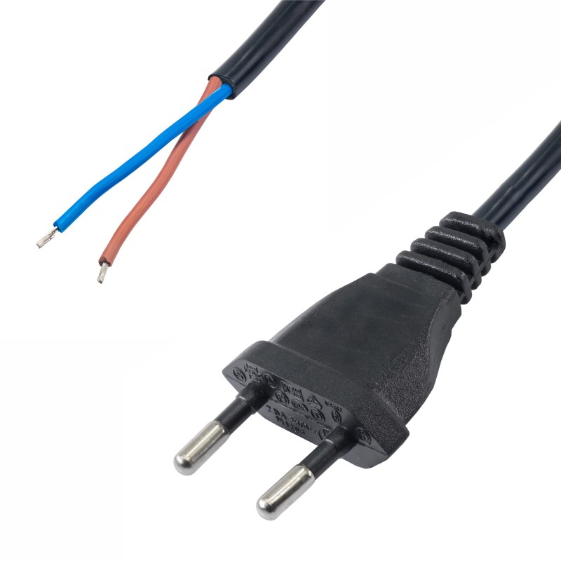 Power Cable with Open Tin Akyga AK-OT-06A CCA CEE 7/16 3 m