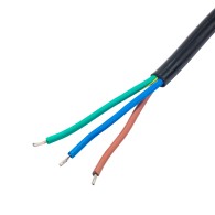 Power Cable with Open Tin Akyga AK-OT-02A CCA IEC C13 1.5 m