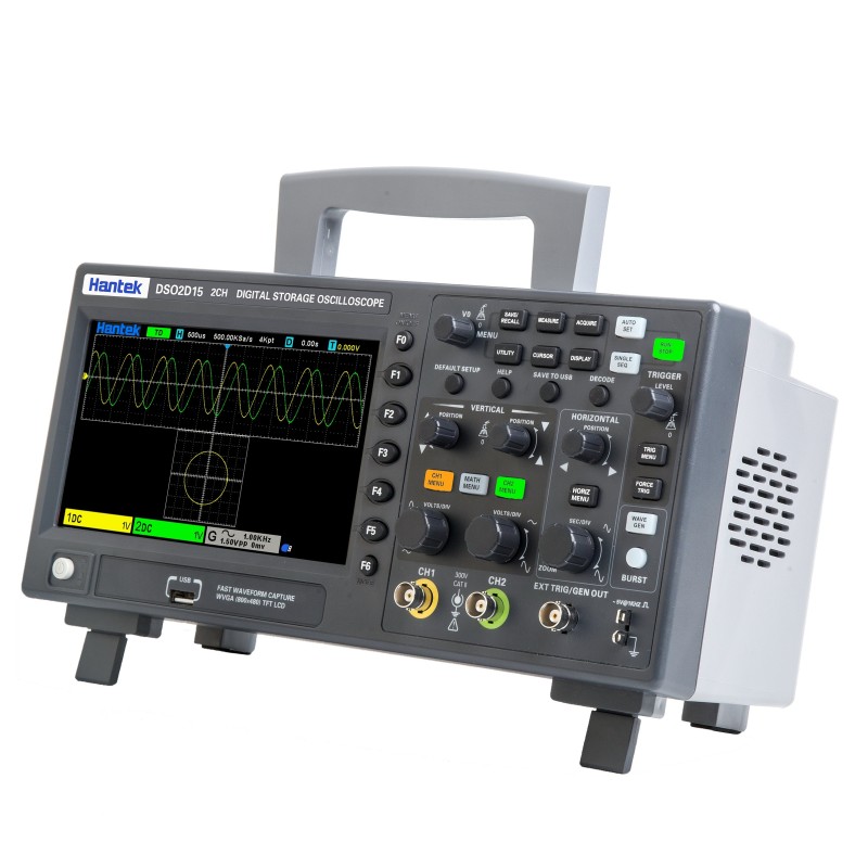 Hantek DSO2D15 - 2-канальный осциллограф 150 МГц с генератором сигналов 25 МГц