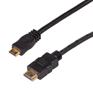 HDMI / mini HDMI cable Akyga AK-HD-10M ver. 1.4 1m