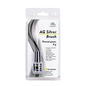 Pasta termoprzewodząca AG Silver Brush - butelka z pędzelkiem 4g