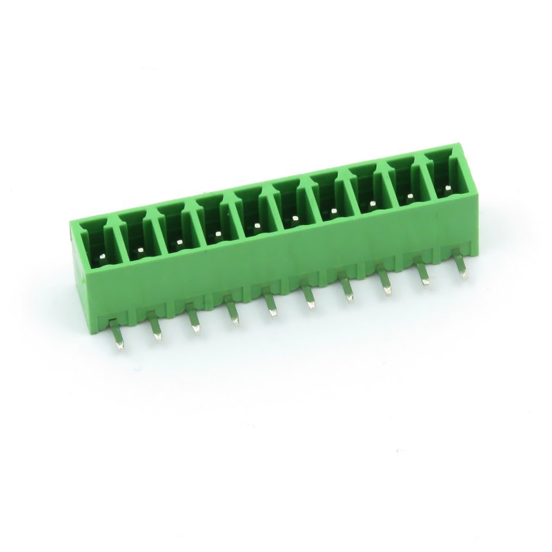 15EDGRC-3.81-10P - Male terminal block, angled, 10-pin, pitch 3.81 mm