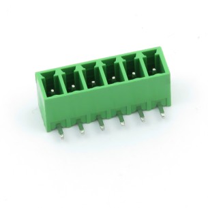 15EDGRC-3.81-6P - Male terminal block, angled, 6-pin, pitch 3.81 mm