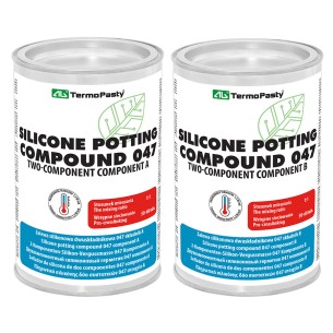 Two-component silicone filler 047 1kg, metal box