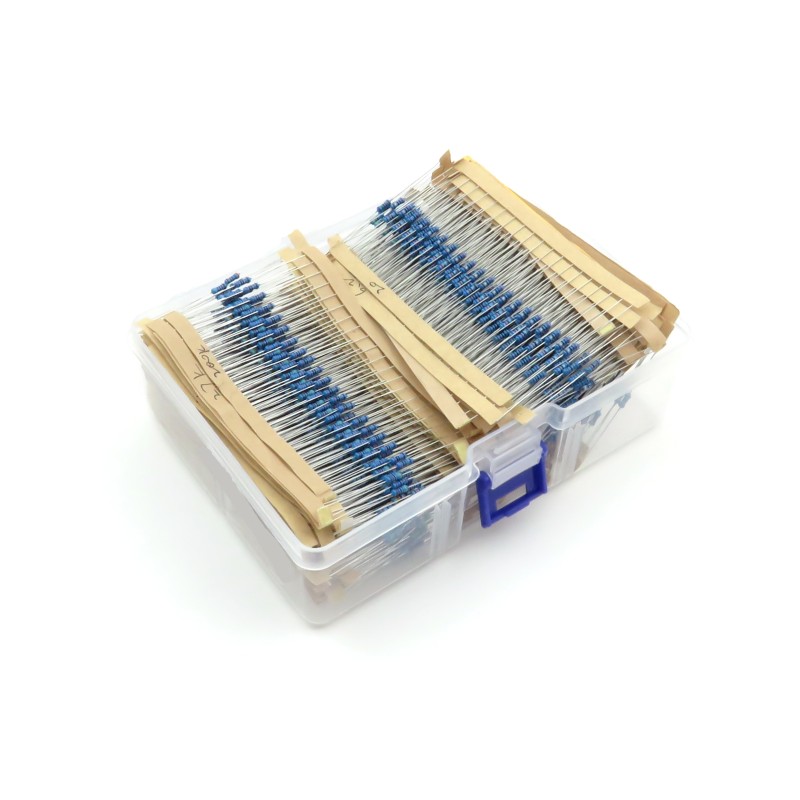 A set of THT resistors 2600pcs. 1Ω-1MΩ 1% 1/4W