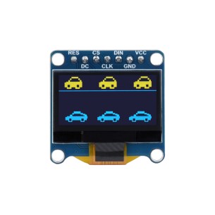 0.96inch OLED Module (C) - 0.96" 128x64 OLED display module (yellow, blue)