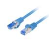 PATCHCORD CAT.6A S/FTP LSZH CCA 2M BLUE FLUKE PASSED LANBERG