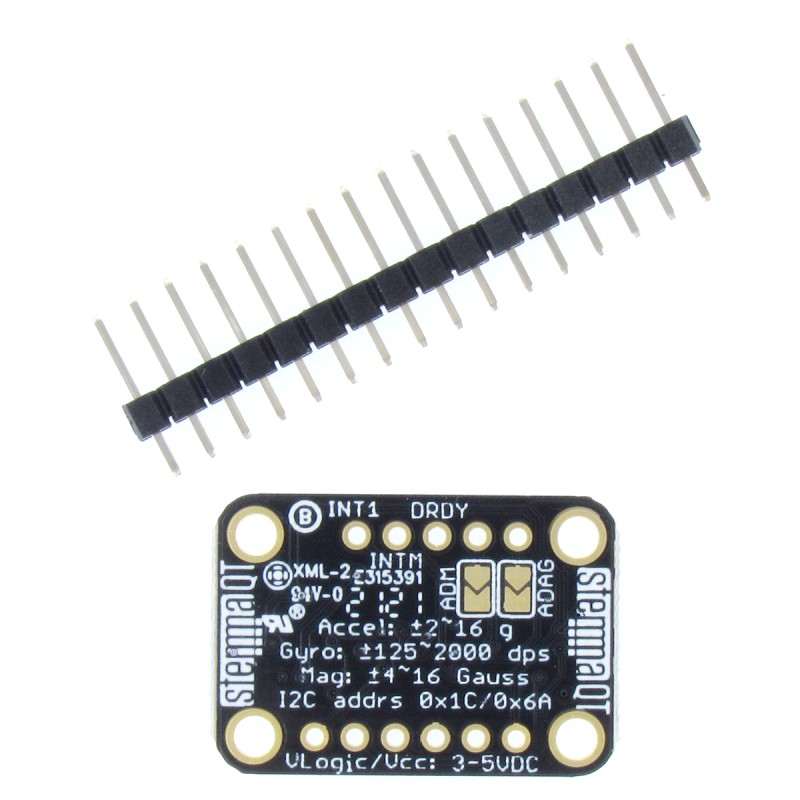 STEMMA QT LSM6DSOX + LIS3MDL 9 DoF - модуль IMU 9 DoF