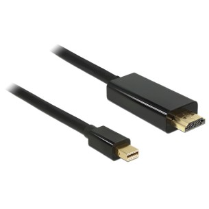 Displayport mini(M) V1.1AHDMI(M) cable 2M black Delock