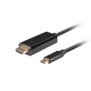 KABEL USB-C(M)->HDMI(M) 0.5M 4K 60HZ CZARNY LANBERG