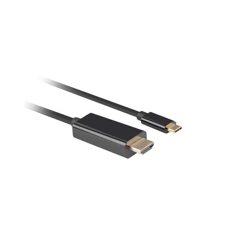 Кабель USB-C(M) – HDMI(M) 0,5 м 4K 60 Гц Black Lanberg