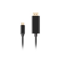 USB-C(M)->DISPLAYPORT(M) CABLE 0.5M 4K 60HZ BLACK LANBERG
