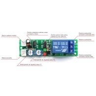 24V relay module with timer