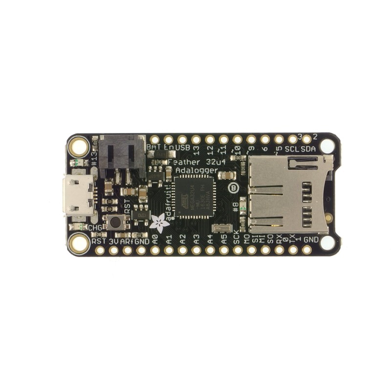 Adafruit Feather 32u4 Adalogger - плата з мікроконтролером Atmel 32u4
