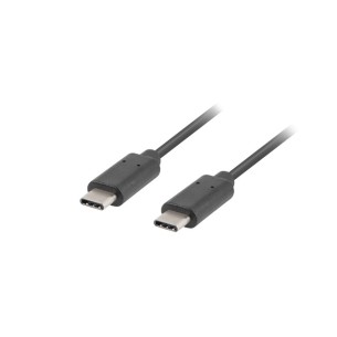 Cable USB-C M/M 2.0 1M BLACK LANBERG