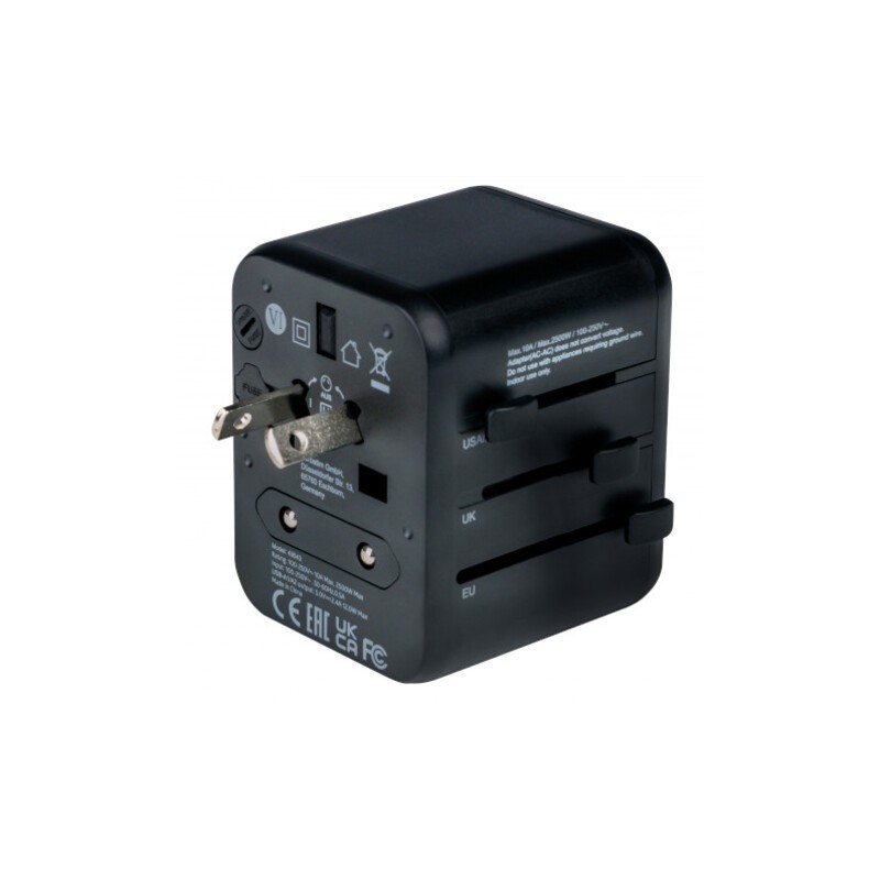 Adapter Zasilania Uniwersalny 100250V + 2X USB VERBATIM UTA01 sklep Kamami