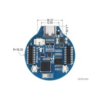 RP2040-LCD-1.28 - module with round IPS 1.28" LCD display and RP2040 microcontroller