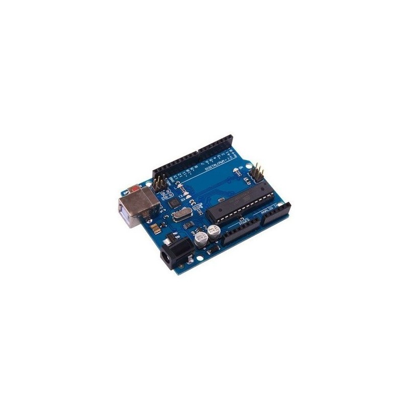 Board with ATmega328 microcontroller - compatible with Arduino Uno R3