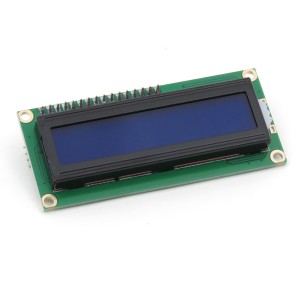 16x2 alphanumeric LCD display with I2C converter (blue)
