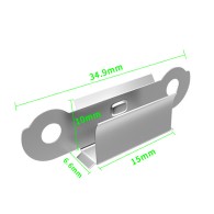 Holder for fixing the glass on the 3D printer table (type B clip)