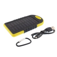 PowerBank 5000mAh 2x USB with a solar cell