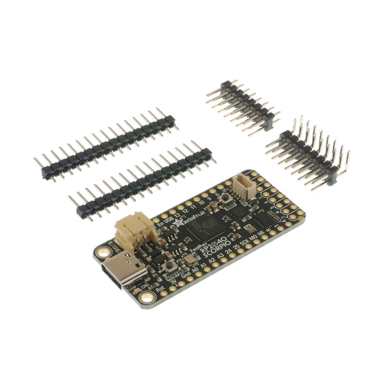 Feather RP2040 SCORPIO - 8-канальний драйвер NeoPixel з мікроконтролером RP2040
