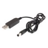 USB to DC converter cable 2.1 x 5.5 mm, 5V to 9V
