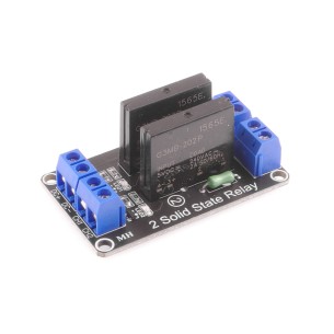 2-channel SSR relay module 240V/2A triggered by high state