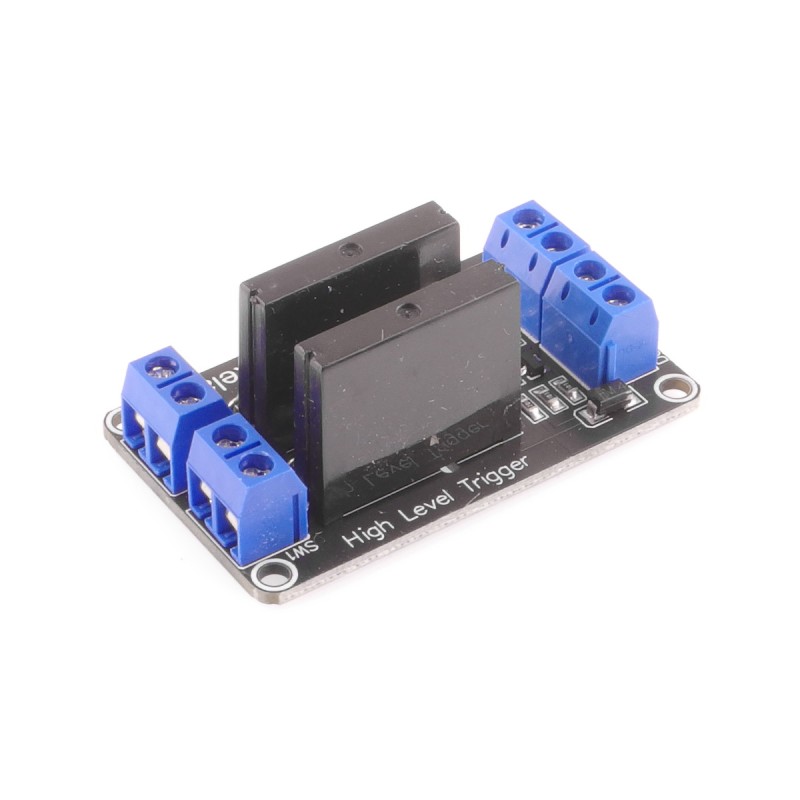 2-channel SSR relay module 240V/2A triggered by high state - Kamami on ...