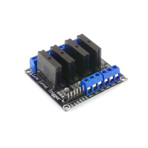 4-channel SSR relay module 240V/2A triggered by high state