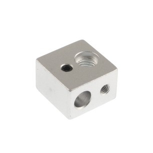 Aluminium heating block for the nozzle of the MK10 3D printers