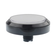 Large, round button with LED backlight, 100mm (white)