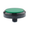 Large, round button with LED backlight, 100mm (green)