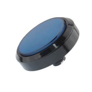 Large, round button with LED backlight, 100mm (blue)