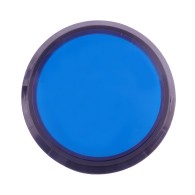 Duży, okrągły przycisk z podświetleniem LED, 100mm (niebieski)