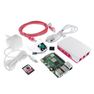 Raspberry Pi 4B 8GB zestaw startowy z oficjalnymi akcesoriami - biały
