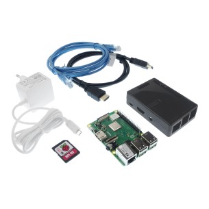 Raspberry Pi 3B+ 1GB zestaw startowy z oficjalnymi akcesoriami - czarny
