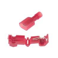 Szybkozłączka przewodu typu T4 0.5-1.5mm2 czerwona 10szt.