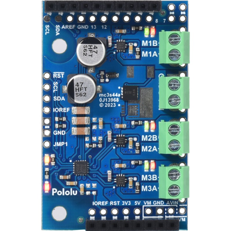 Motoron M3S550 Triple Motor Controller Shield - 3-channel DC motor ...